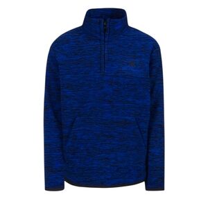 Hurley Spacedye Black & Blue Quarter-Zip Fleece Pullover